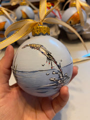 Ceramic Globe Ornament