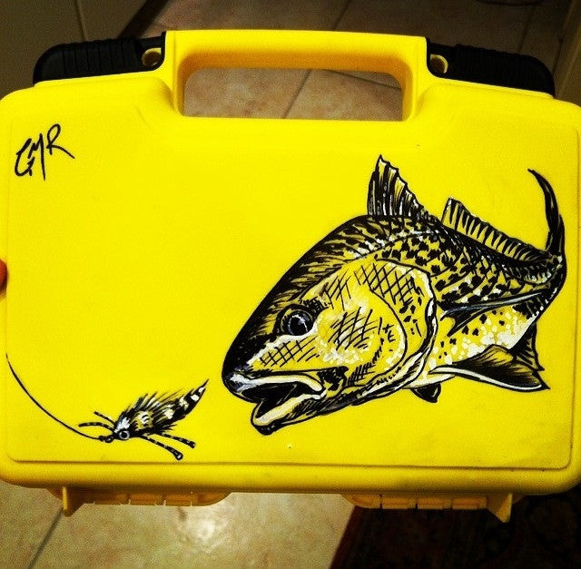 Custom Fly Box - Redfish - SOLD – LMR Art